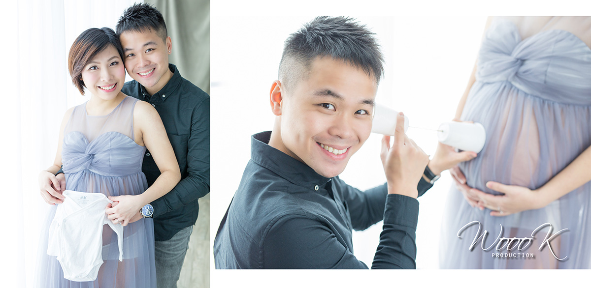 大肚相 懷孕 孕婦照 studio Maternity Pregnancy Portrait Photo by wade w woook 影樓2 1200