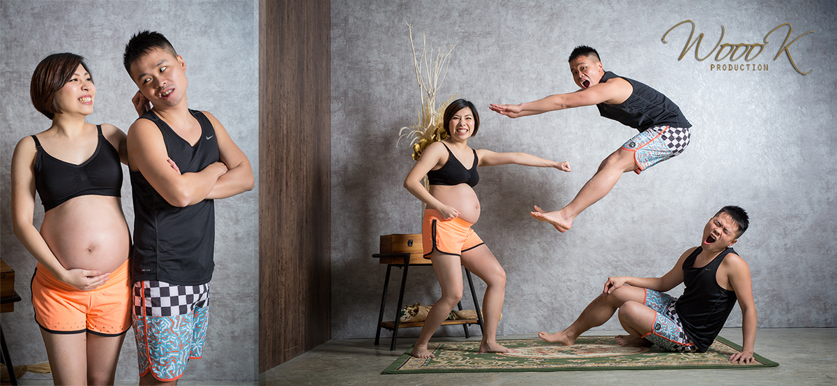 大肚相 懷孕 孕婦照 studio Maternity Pregnancy Portrait Photo by wade w woook 影樓3 1200